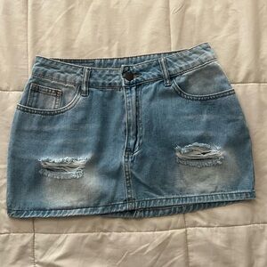 Denim Mini Skirt